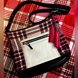 COACH Plaid Duffle Collection: Crossbody Bag 
Excellent Condition